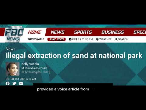 Sigatoka Sand dunes Matai 2 USP