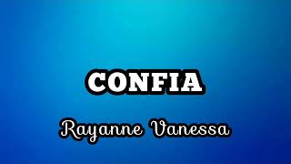 CONFIA - Rayanne  Vanessa | playback com letra