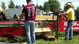 preview picture of video 'Otter Creek Sawmill - Foley Belsaw M14 Sawmill - 2014 Kiron Heritage Days'