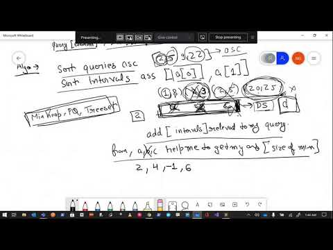 LeetCode 1851. Minimum Interval to Include Each Query | Hard | Line Sweep