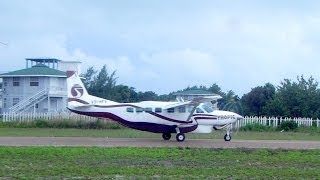 preview picture of video 'Tropic Air Belize, Cessna 208 Caravan, Belize, North America'