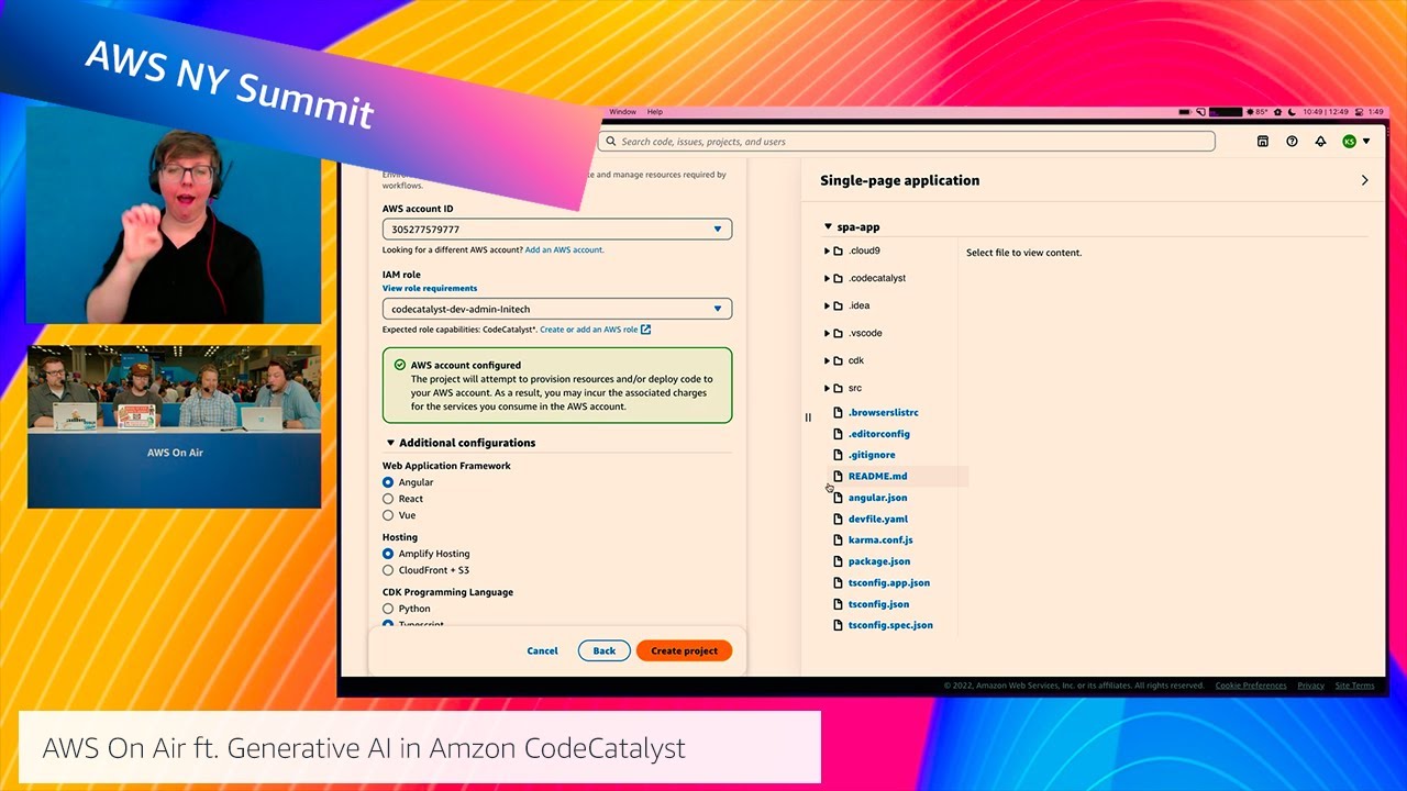 AWS New York Summit 2023 | AWS On Air ft. Generative AI in Amazon CodeCatalyst