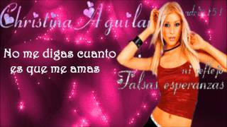 falsas esperanzas-Christina Aguilera -(Letra)