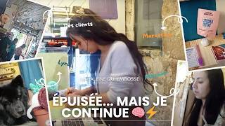 Grosse migraine, fatigue et surcharge... mais je continue | Vlog d’une créatrice épuisée