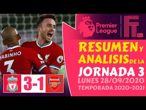 PREMIER LEAGUE (2020/21) 🏆 Resumen LIGA INGLESA hoy [LIVERPOOL vs ARSENAL (3-1) GOLES Futbol EUROPEO