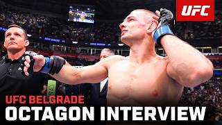 Noah Gugnon Octagon Interview | UFC Belgrade