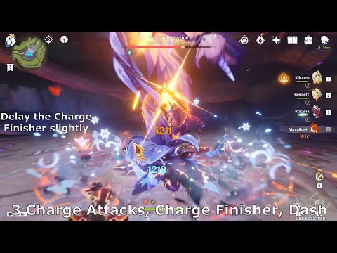 Mavuika, C2 Rosaria, Xilonen, Bennett Full Rotation