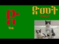 Learn Amharic Alphabet የአማርኛ ፊደል የደ ቤት