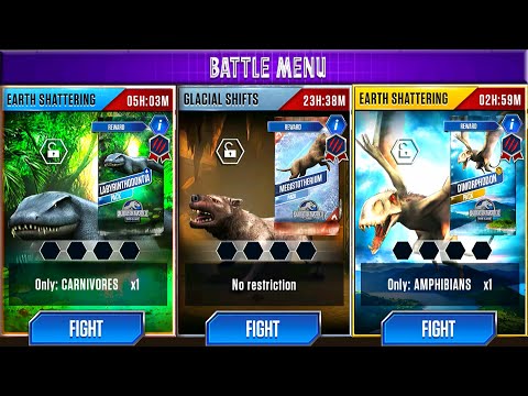 UNLOCK: LABYRINTHODONTIA DIMORPHODON MEGISTOTHERIUM | JURASSIC WORLD THE GAME
