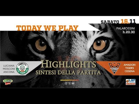09 17 - 11- 2019  Highlights Luciana Mosconi Ancona Vs Amadori Tigers Cesena