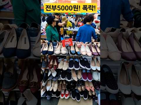 전부 5000원! 폭락했나? 왜이러지? #폭락 #시장 #할인 #세일 #악세사리 #의류