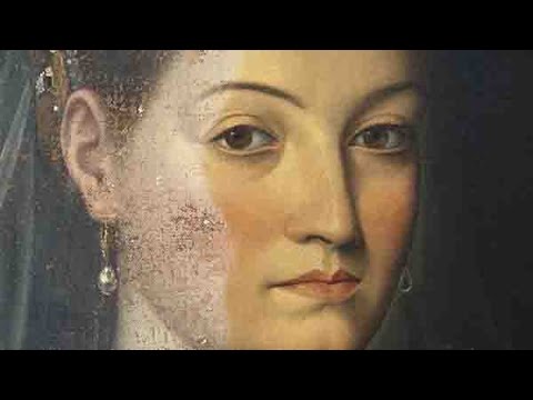 Varnish removal of Jacopo Zucchi's Portrait of a Lady