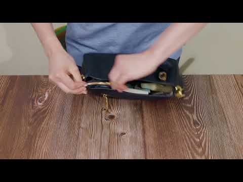 Сумка с двумя съемными ручками из натуральной кожи Vintage 22631 Черная - фото 1 - id-p2260843752