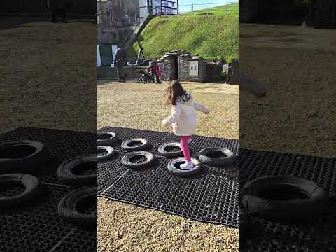 Fun at the Nothe Fort! They have a cool assault course for the kids! #weymouth #thingstodo
