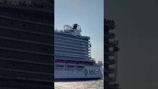 MSC Seaside Sets Sail from PortMiami 🛳️ #travel #dream #vacation #cruise