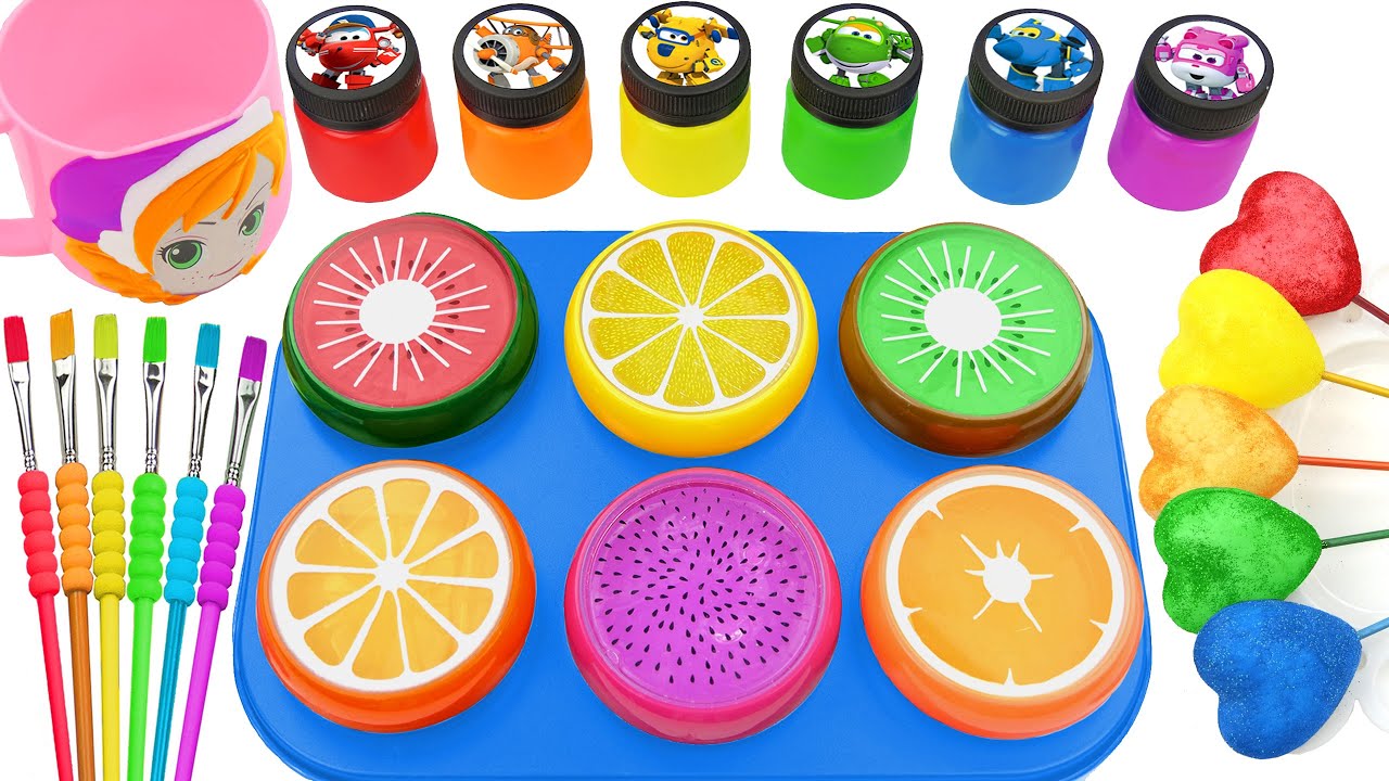 Satisfying Video | DIY How To Make Rainbow Big Fruits From Mixing Beads Cutting ASMR