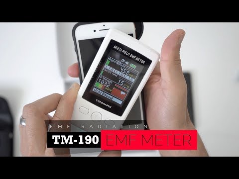 How to Detect Mobile Phone RF Radiation | Tenmars TM-190 EMF Meter Review Video