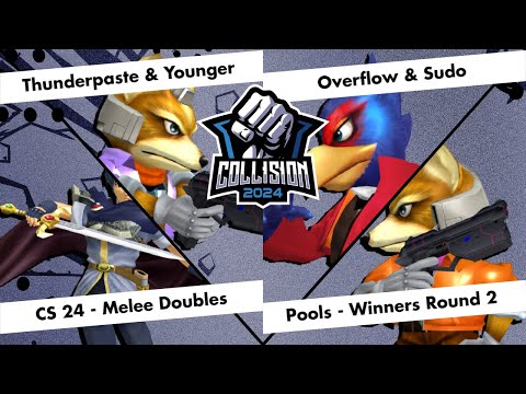 Collision 2024 Melee Doubles - Thunderpaste & Younger vs Overflow & Sudo - Pools Winners Round 2