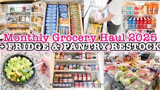 HUGE GROCERY HAUL 2025 + FRIDGE RESTOCK & PANTRY ORGANIZATION | SELLE DESHIRO | CLEAN AND ORGANIZE
