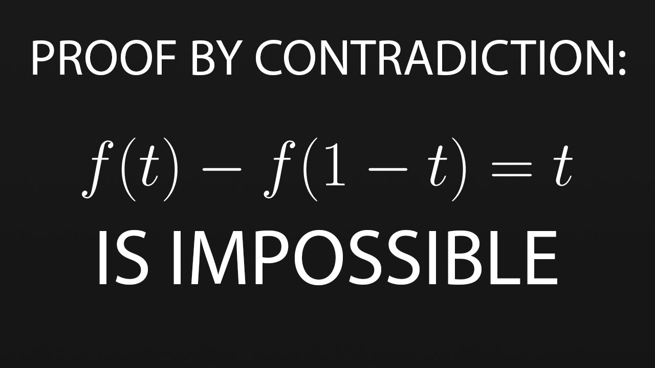 Proof by Contradiction: Why This Function is Impossible