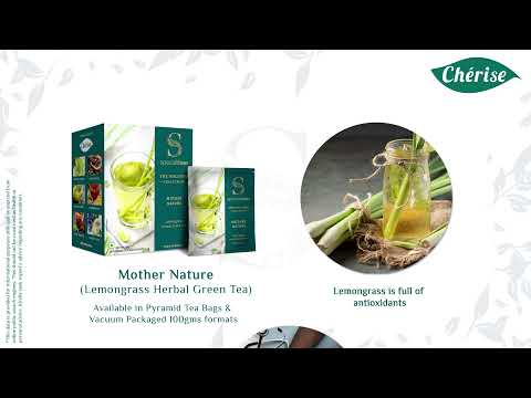 Cherise Specialiteas Mother Nature Lemongrass Herbal Green Tea (2 g x 25 Pyramid Tea Bags)