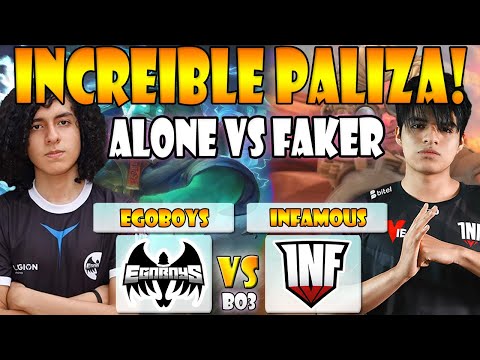 INFAMOUS VS EGOBOYS BO3[GAME 3] ALONE VS FAKER -THE INTERNATIONAL 10:SA QUALIFIER - DOTA 2 PRO