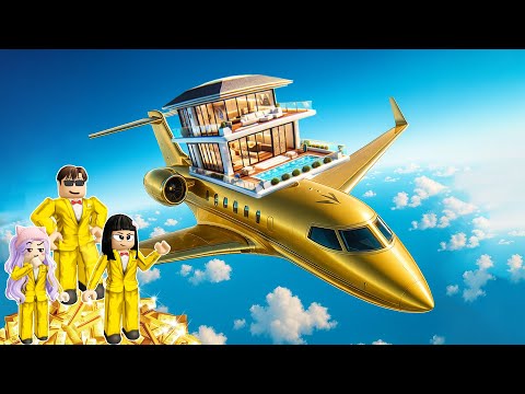 Yuta Mio dan Baby Celine Buat Pesawat Kaya Sultan Bertingkat Ada Rumah Diatasnya | ROBLOX
