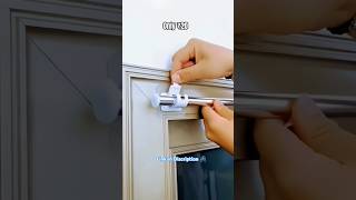 No drill Door curtain hooks and rod 💡#homefinds #curtainrods #homegadgets #homeproducts #flipkart