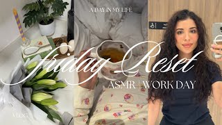 ASMR VLOG | my daily work routine |روتين وحدة عايشة فالغربة 🇧🇭 ، فلوغ كله راحة نفسية🌸✨😶‍🌫️