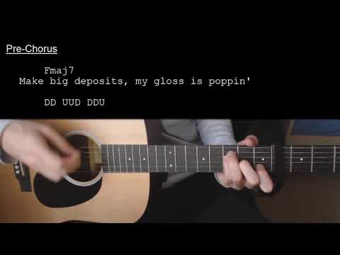 Ariana Grande – 7 Rings EASY Guitar Tutorial With Chords / Lyrics