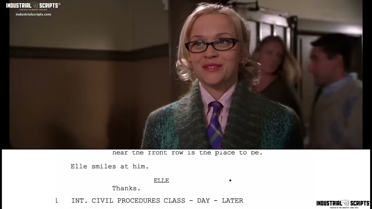 Classic Movie Scenes: LEGALLY BLONDE (2001) // First Day in Harvard / Script-to-Screen