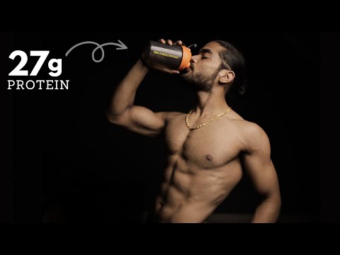 Easy LEAN Muscle Building Shake Recipe || Training Chest & Bicep