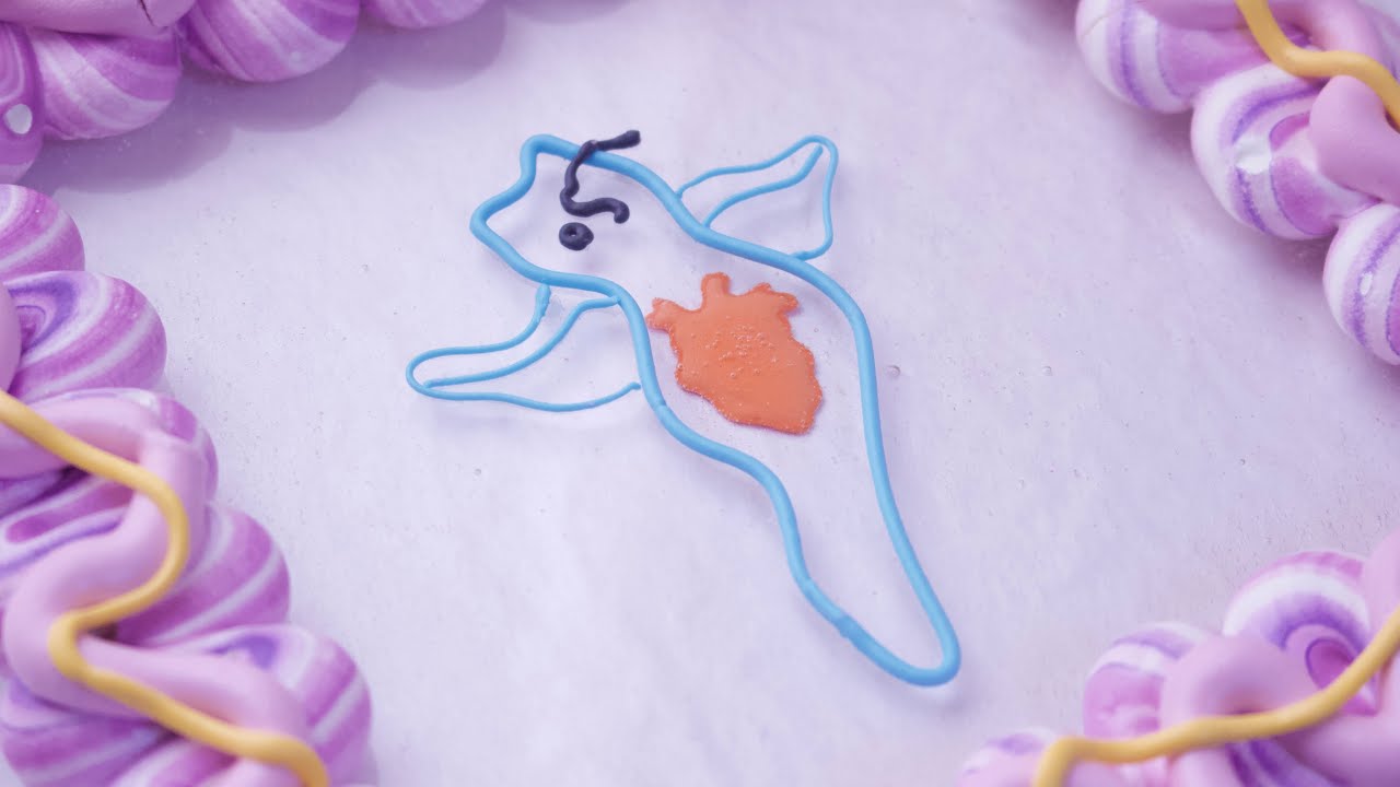 メレンゲクッキーで額縁を作りました