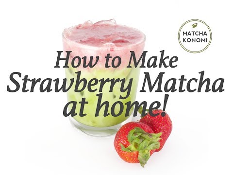 How to Make Strawberry Matcha Latte at Home!