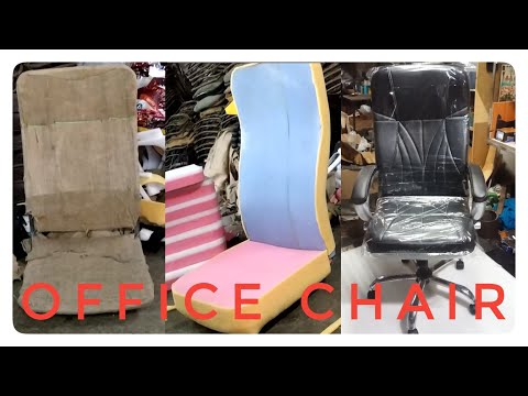 High back office workstation chair, fixed arm