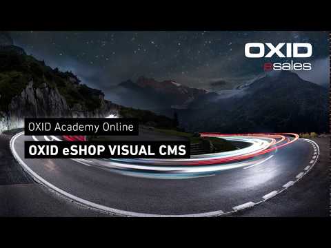 OXID Academy - OXID eShop Visual CMS