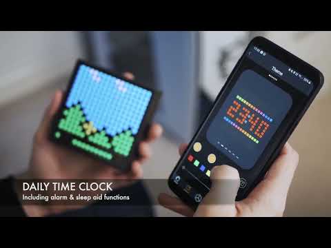 Amazon Divoom TimeBox Evo   Pixel Art Bluetooth Speaker with 16x16 LED Display APP Control