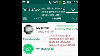 Download lagu CARA MENDAPAT UANG DENGAN UPDATE STATUS di WhatsAap  YOK!!!  SIMAK mp3