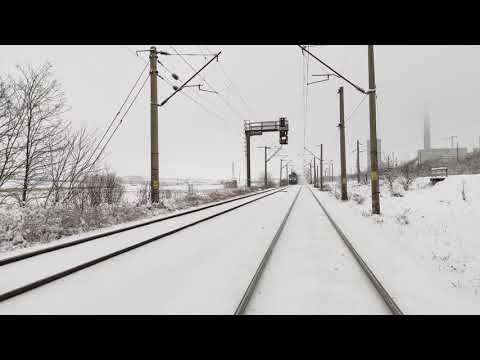 Tren R5411 Adjud - Suceava Nord trece pe la CET Suceava cu 40-0528-2 - 07.02.2021