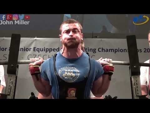 Vladyslav Chornyi - 1st Place 892.5kg Total - 83kg Class 2021 EPF Equipped Open