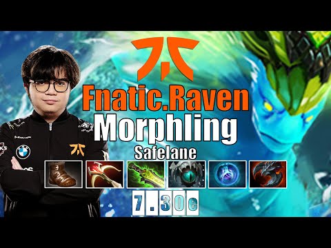 Morphling Safelane | Fnatic.Raven | RAVEN SHOTGUN MORPHLING BUILD | 7.30e Gameplay Highlights