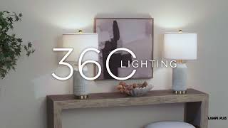 1_Watch A Video About the Holly Gold and Gray Green Ceramic Modern Lamps Set of 2