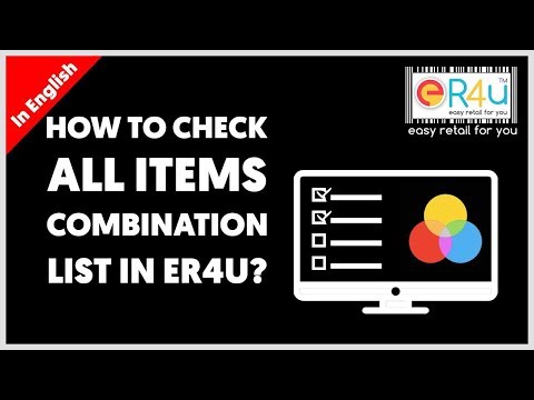 Item & Combination List
