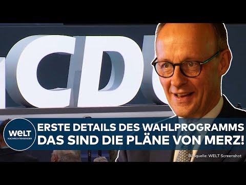 Video Thumbnail: BUNDESTAGSWAHL: Erste Details! Das will Merz als Kanzler! Wahlprogramm der CDU durchgesickert