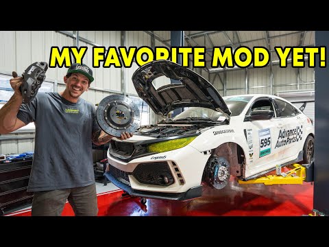 Installing MEGA Brakes on the FK8 Type R! *They’re HUGE*