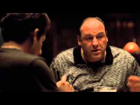Tony and cousin T.Blundetto joking with Christopher - The Sopranos HD