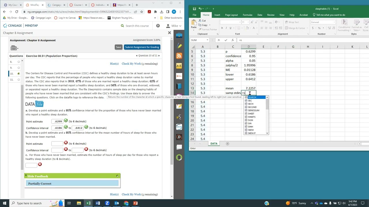 BUA 220 Chapter 8 Assignment Problem #10