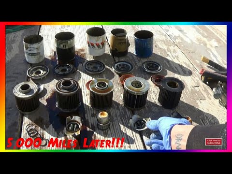 5,000 Mile Used Oil Filter Review [SUPER TECH, MOBIL 1, K&N, FRAM ULTRA, HONDA] Pt.1