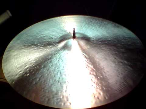 22 & 9/16ths Kontroversial Ride, 2569g - Handcrafted cymbals by Craig Lauritsen.MOV