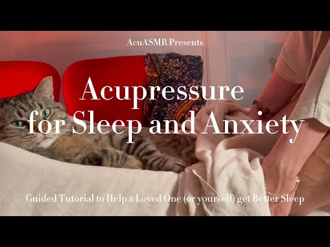 [ASMR] Acupressure Tutorial for Sleep and Anxiety | Real Person ASMR (inspired by Carol Joy) 💜🩷